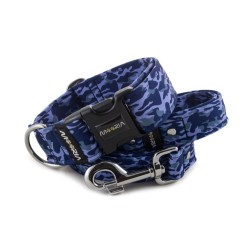 Obojek Camouflage Blue