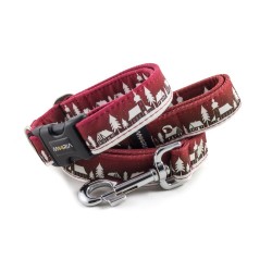 Obojek Winter Village Red