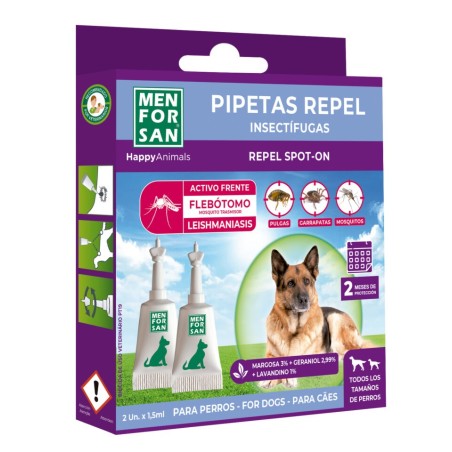 Menforsan Spot on pipety pro psy antipar. 2x1,5ml