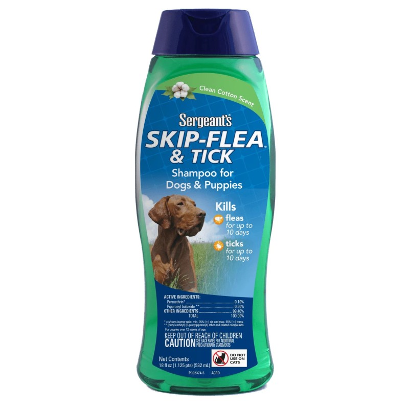 Sergeanťs šampon Skip Flea & Tick antipar pes 532ml Sergeanťs šampon Skip Flea & Tick antipar pes 532ml