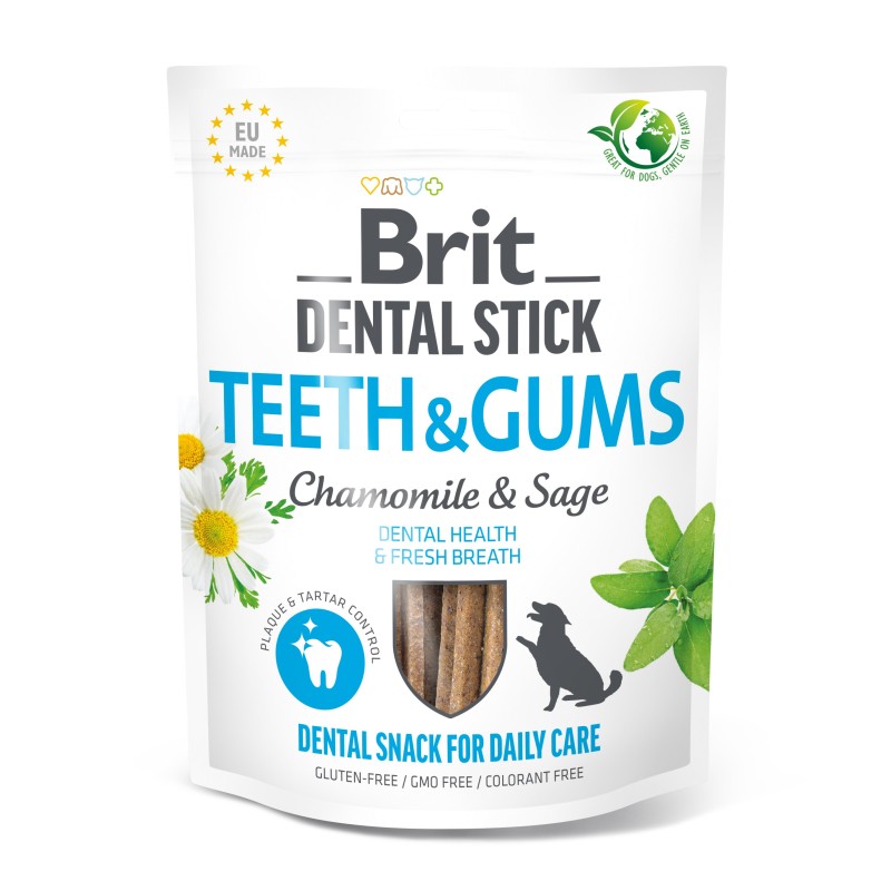Brit Dog Dental Stick Teeth&Gums Chamomile&Sage 7ks Brit Dog Dental Stick Teeth&Gums Chamomile&Sage 7ks