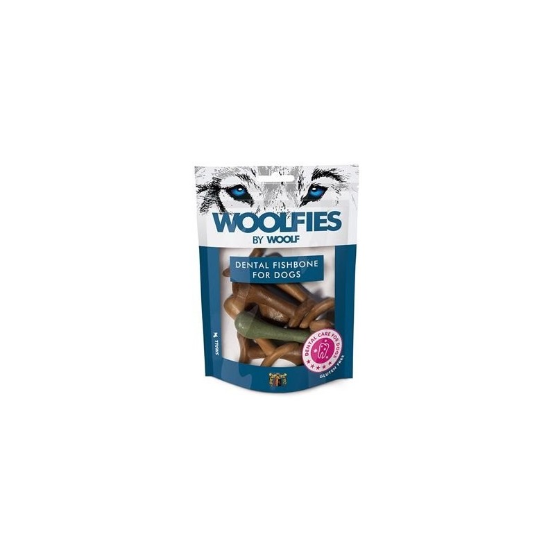 Pochoutka dentální Woolfies Dental Fishbone S 200g Pochoutka dentální Woolfies Dental Fishbone S 200g