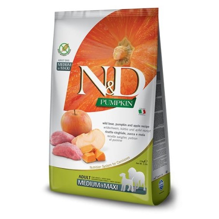 N&D Pumpkin DOG Adult M/L Boar & Apple 2,5kg