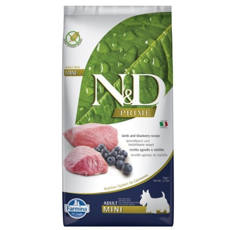 N&D PRIME DOG Adult Mini Lamb & Blueberry 2,5kg